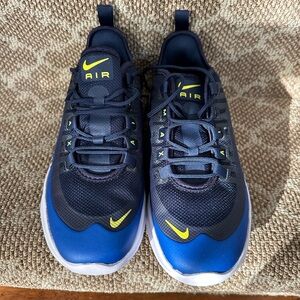 Nike Kids Air Max Blue and Yellow Sneakers